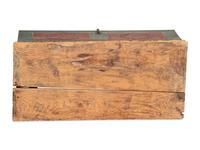 A Country Painted Yellow Pine Storage Chest