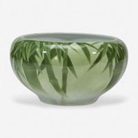 Makuzu Kozan, A Japanese porcelain bamboo-decorated large bowl