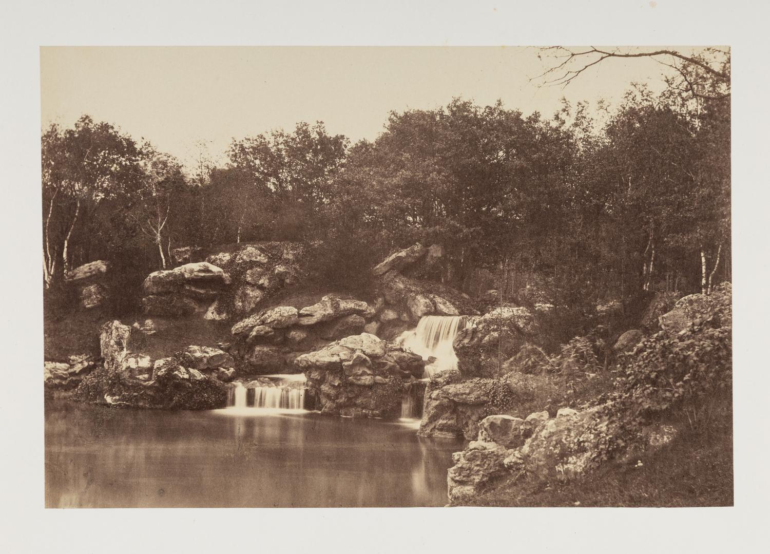 MARVILLE, Charles (French, 1813–1879), photog. 2 works from Album du Bois de Boulogne, 1858-1860.
