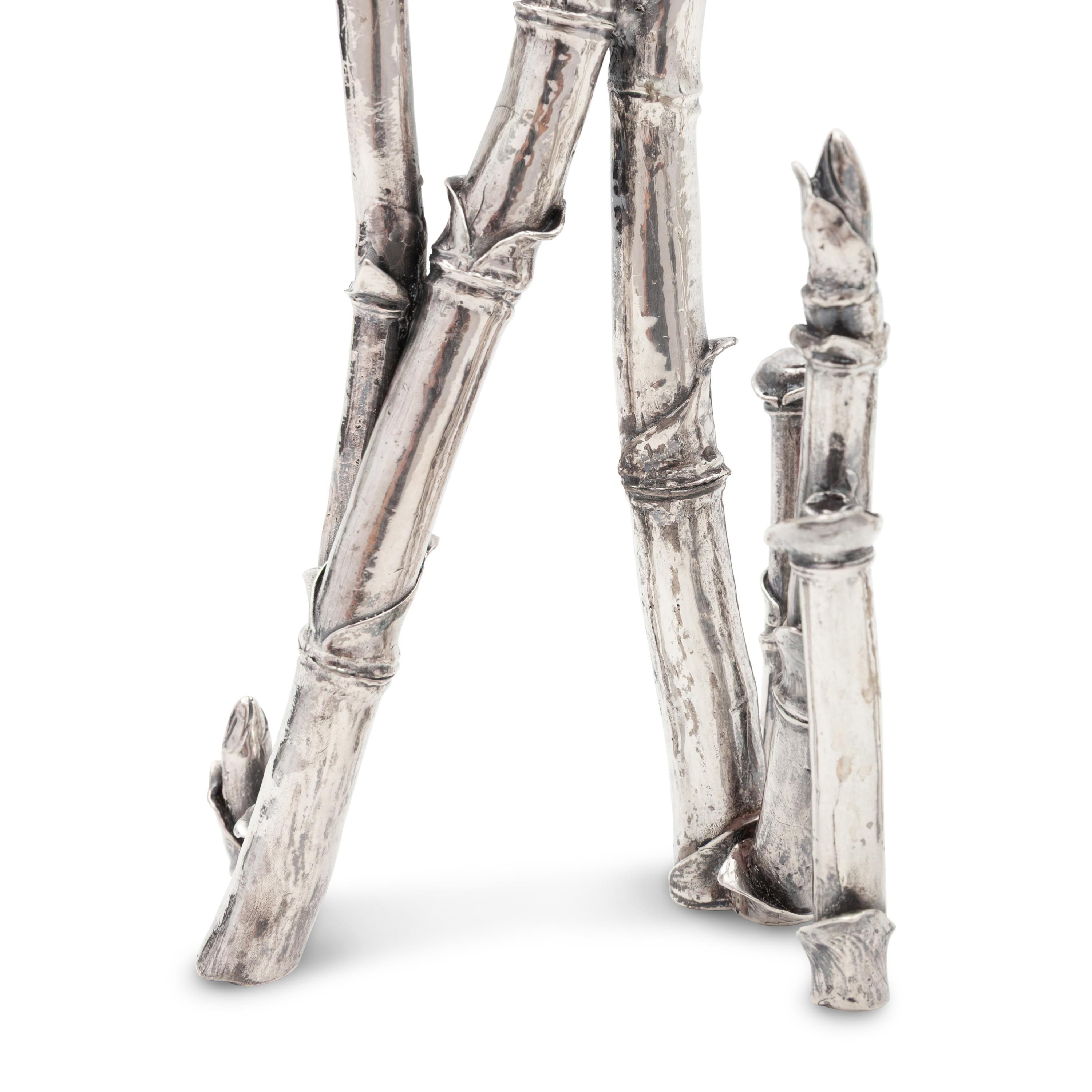 Patrick Mavros (London and Harare, Zimbabwe, Est. 1978) — Two Bamboo-Form Candlesticks, 2002
