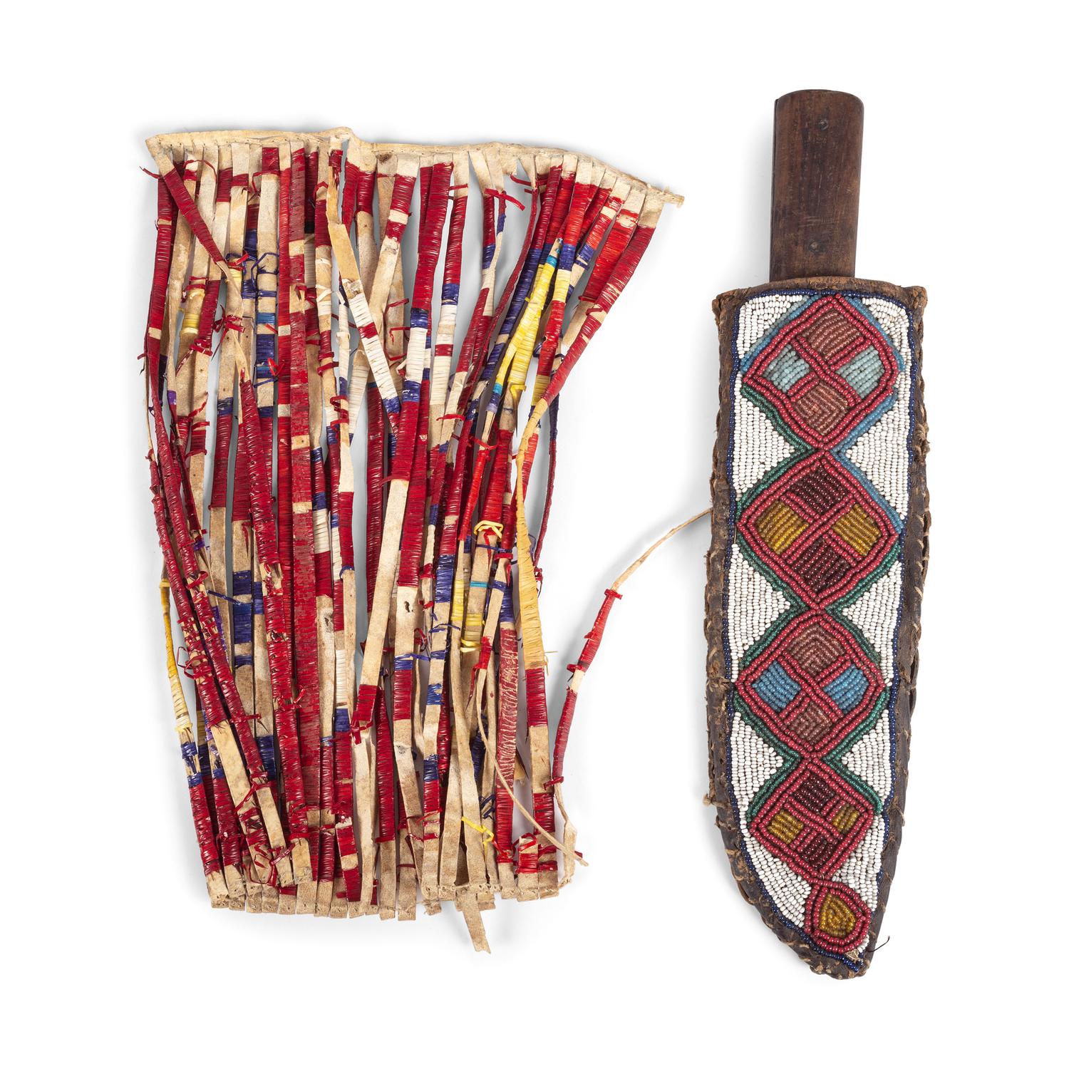 Collection of Beaded and Quilled Plains Material