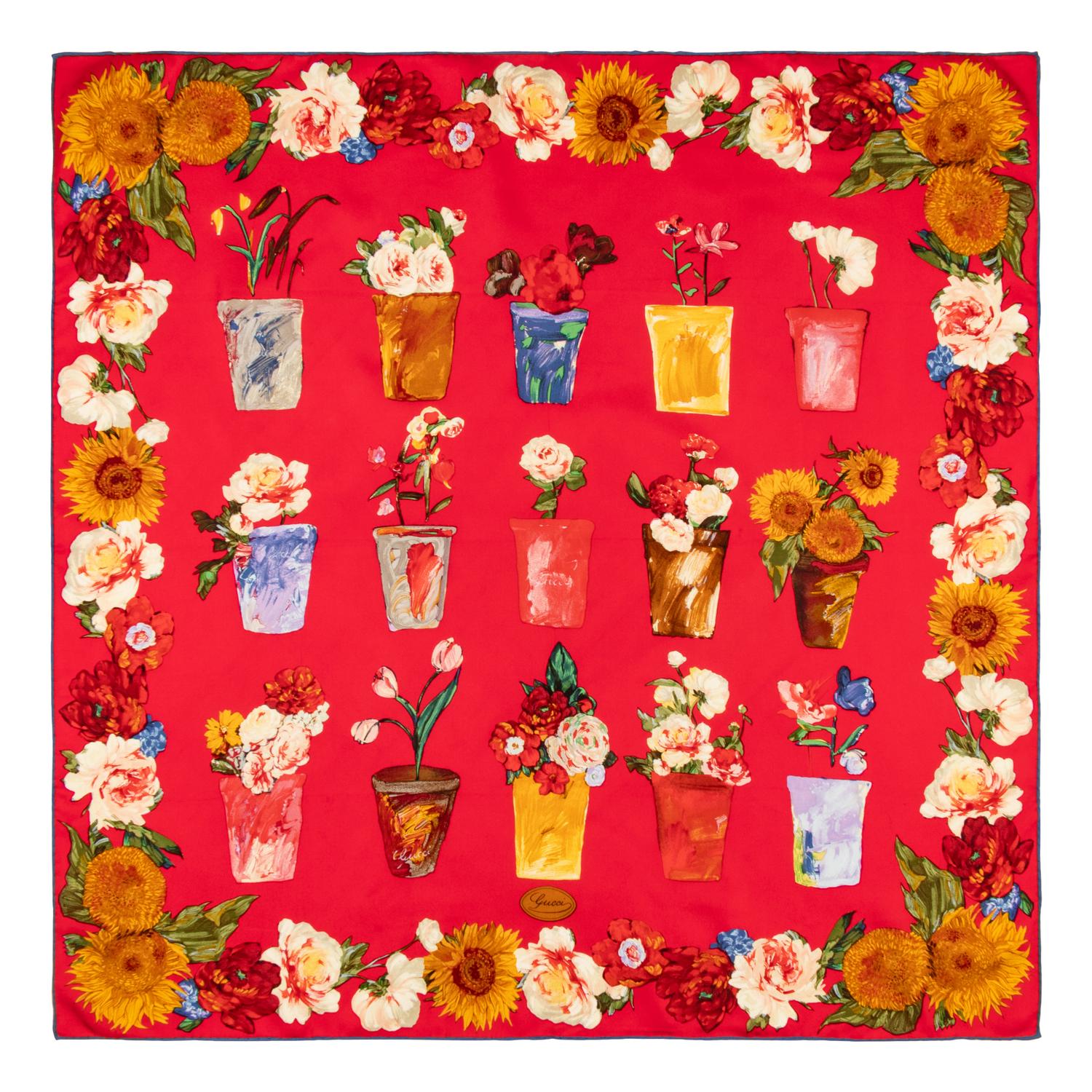 Gucci, Four Silk Scarves