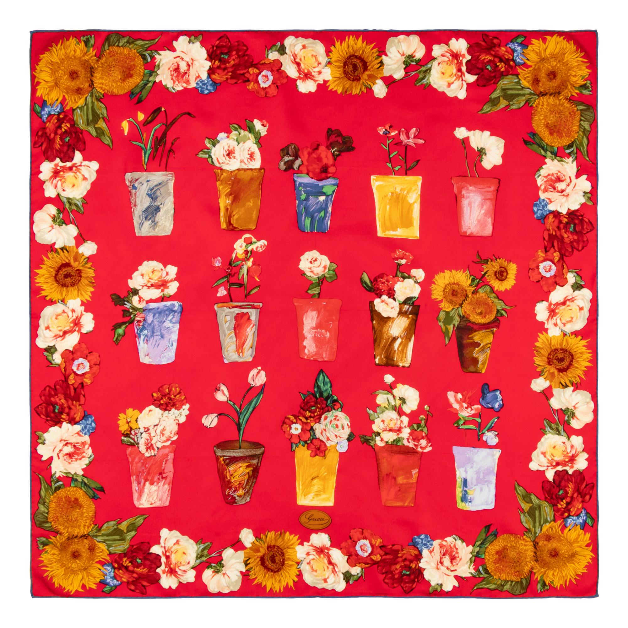 Gucci, Four Silk Scarves