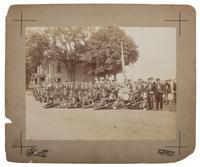[EARLY PHOTOGRAPHY] -- [FIREFIGHTING]. A group of 2 photographs featuring firefighters, incl. sixth plate tintype of identified New York firefighter.