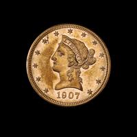 A United States 1907-D Liberty Head $10 Gold Coin