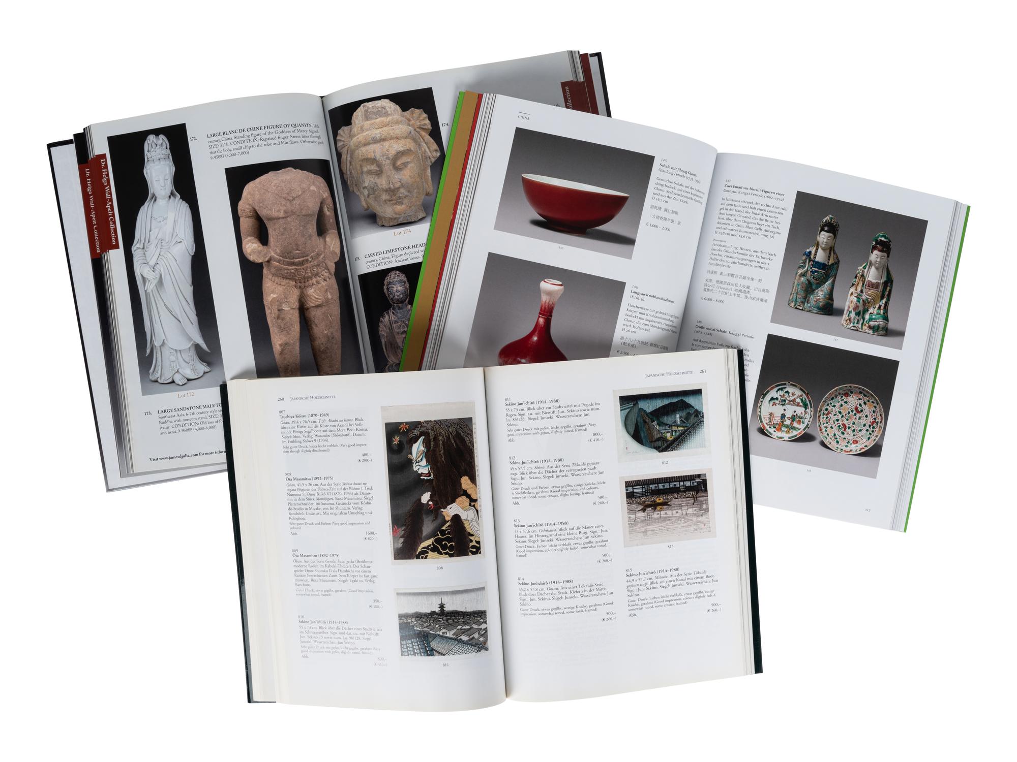 [AUCTION CATALOGUES] A group of auction catalogues about Asian Art, comprising: