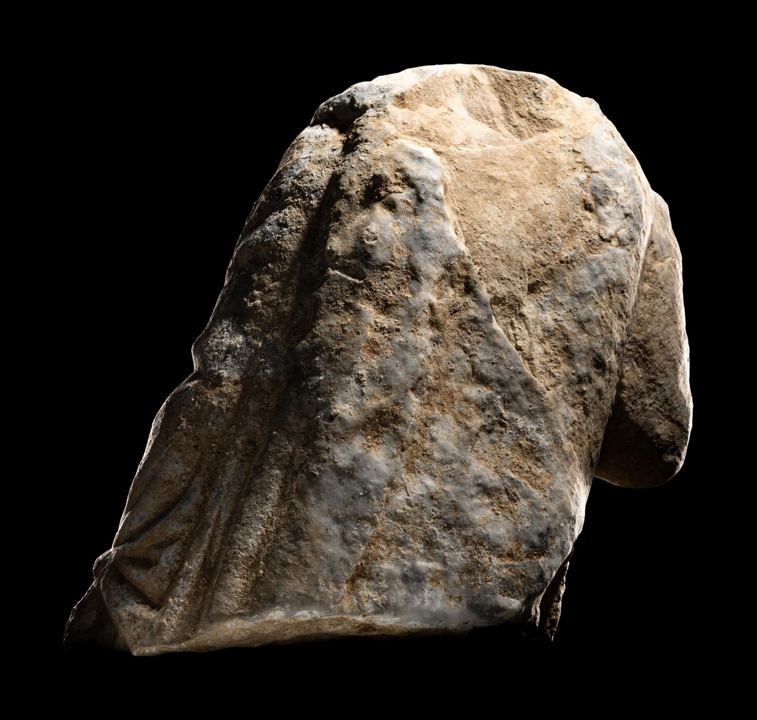 A Roman Marble Draped Torso from a Relief