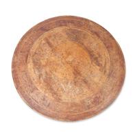 A Large and Unusual Chinese Huamu Parquetry Circular Table — 冰裂紋拼木云蝠紋圓桌