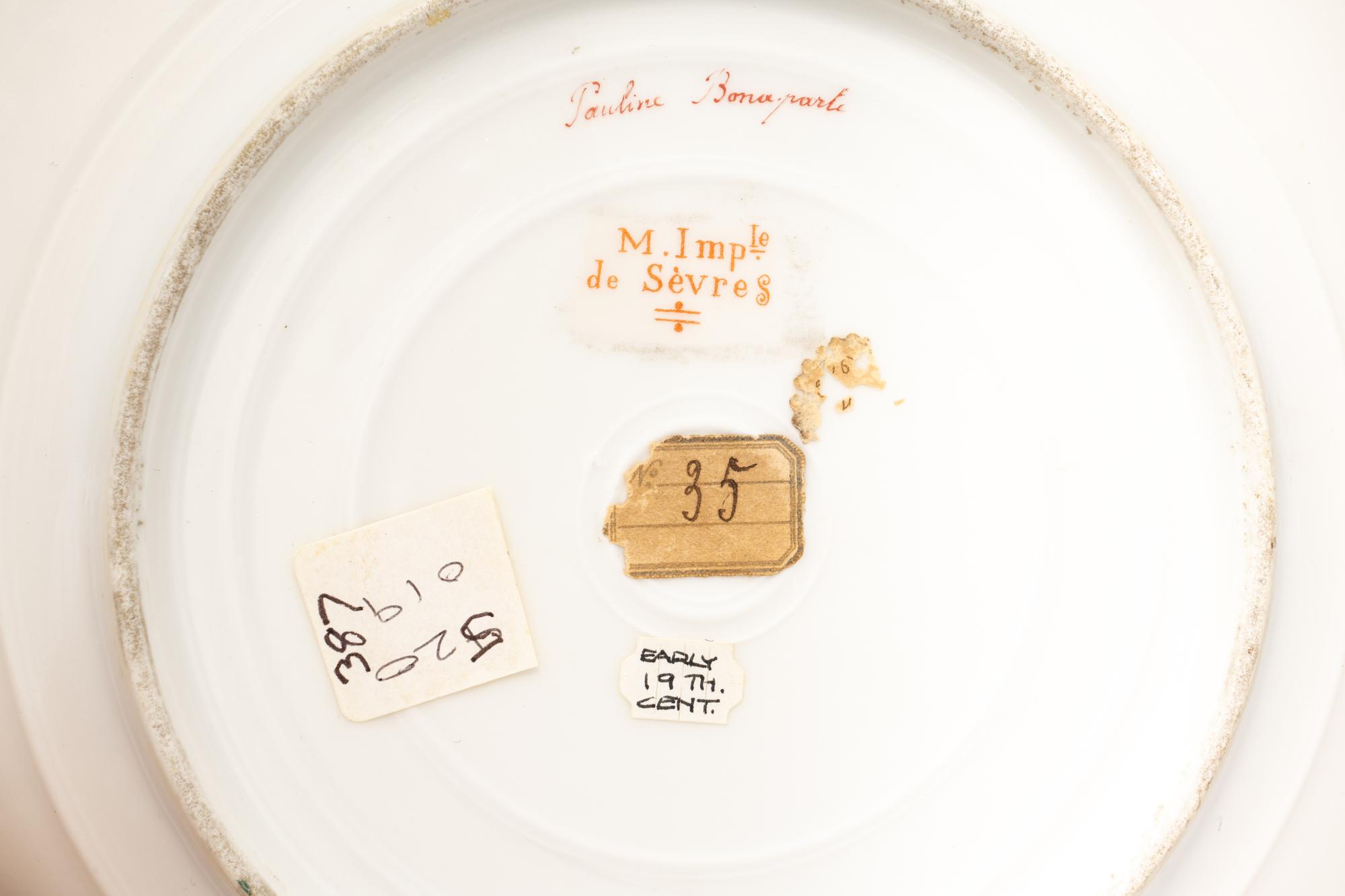 A Sèvres Style Porcelain Cabinet Plate