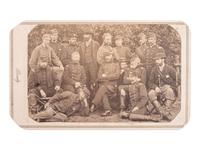 [CIVIL WAR]. BRADY, Mathew, photog. CDV of officers, incl. USMC Paymaster Major Wm. RUSSELL.