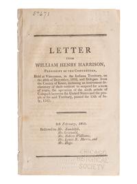 [HARRISON, William Henry (1773-1841)]. A group of pamphlets related to slavery, especially its expansion into Indiana, comprising: