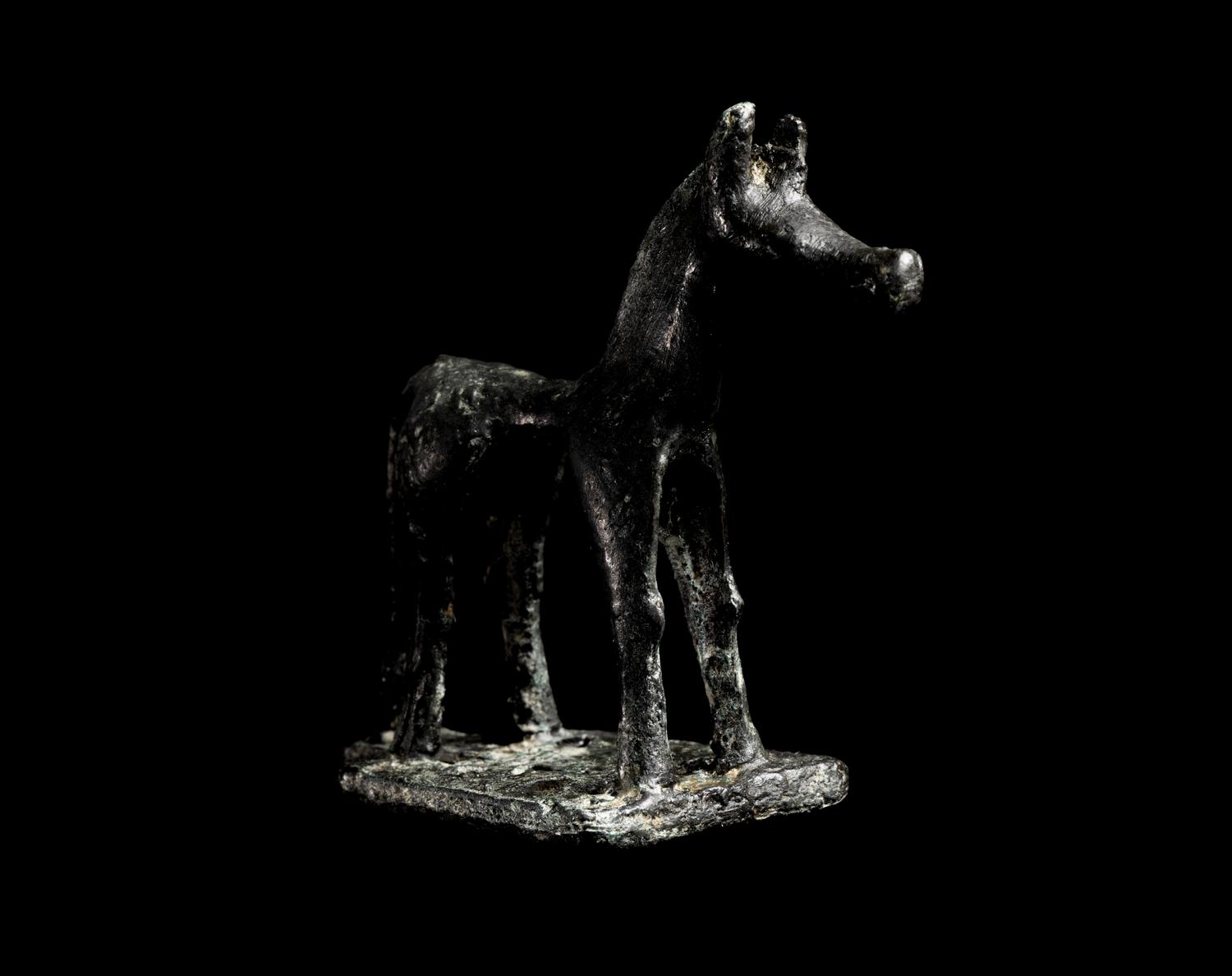 A Greek Geometric Bronze Horse