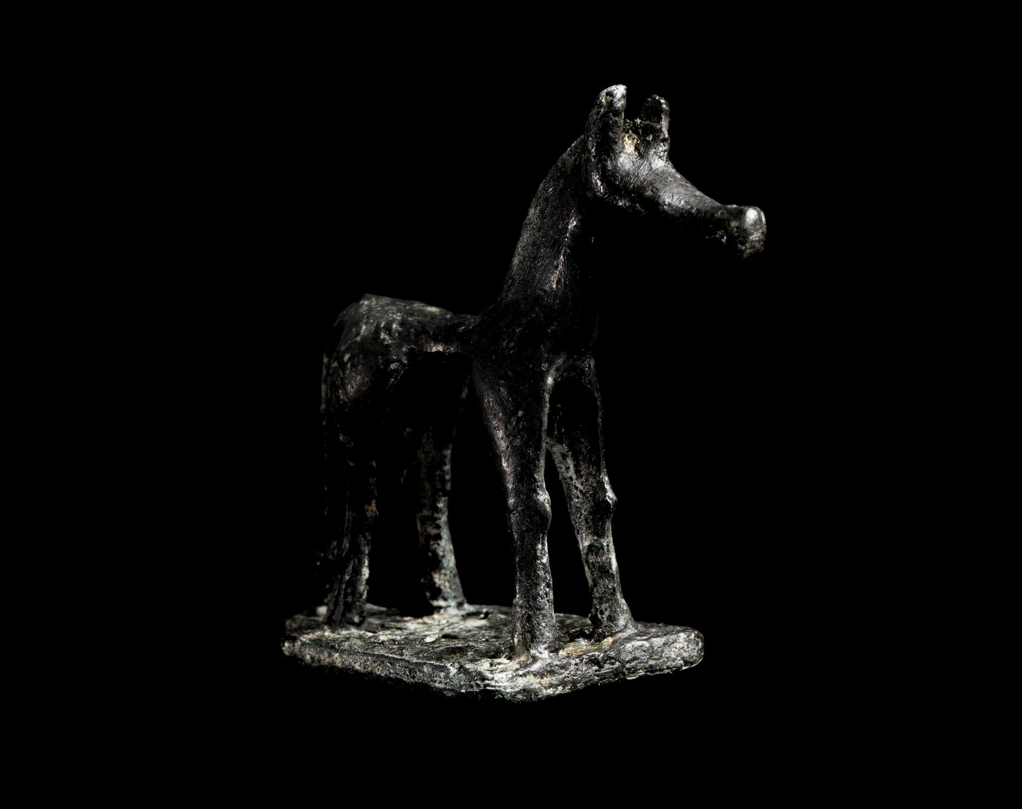 A Greek Geometric Bronze Horse