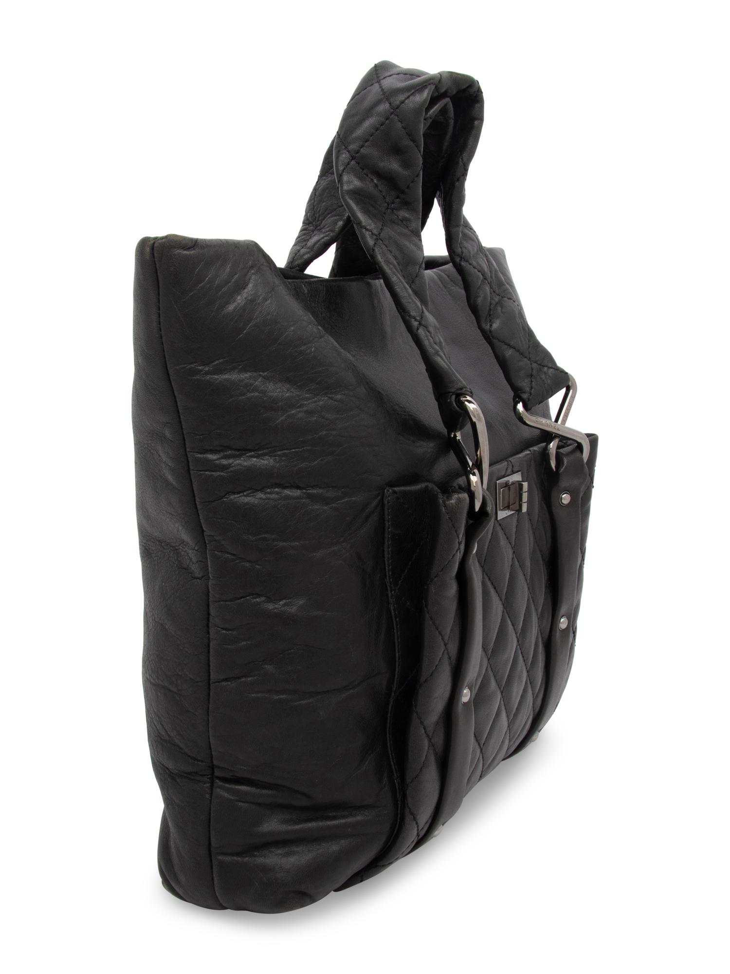 Chanel, Black Leather Tote