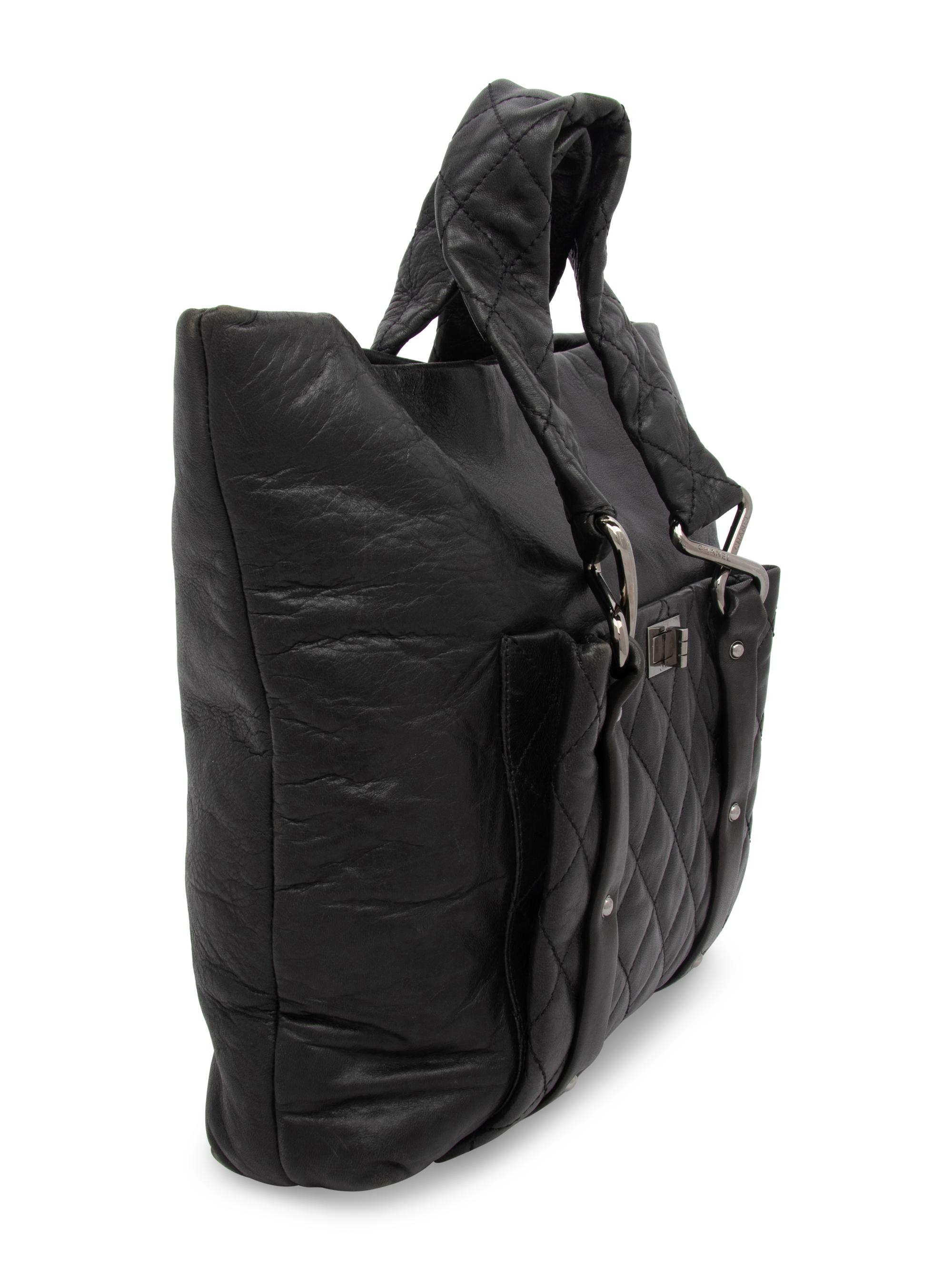 Chanel, Black Leather Tote