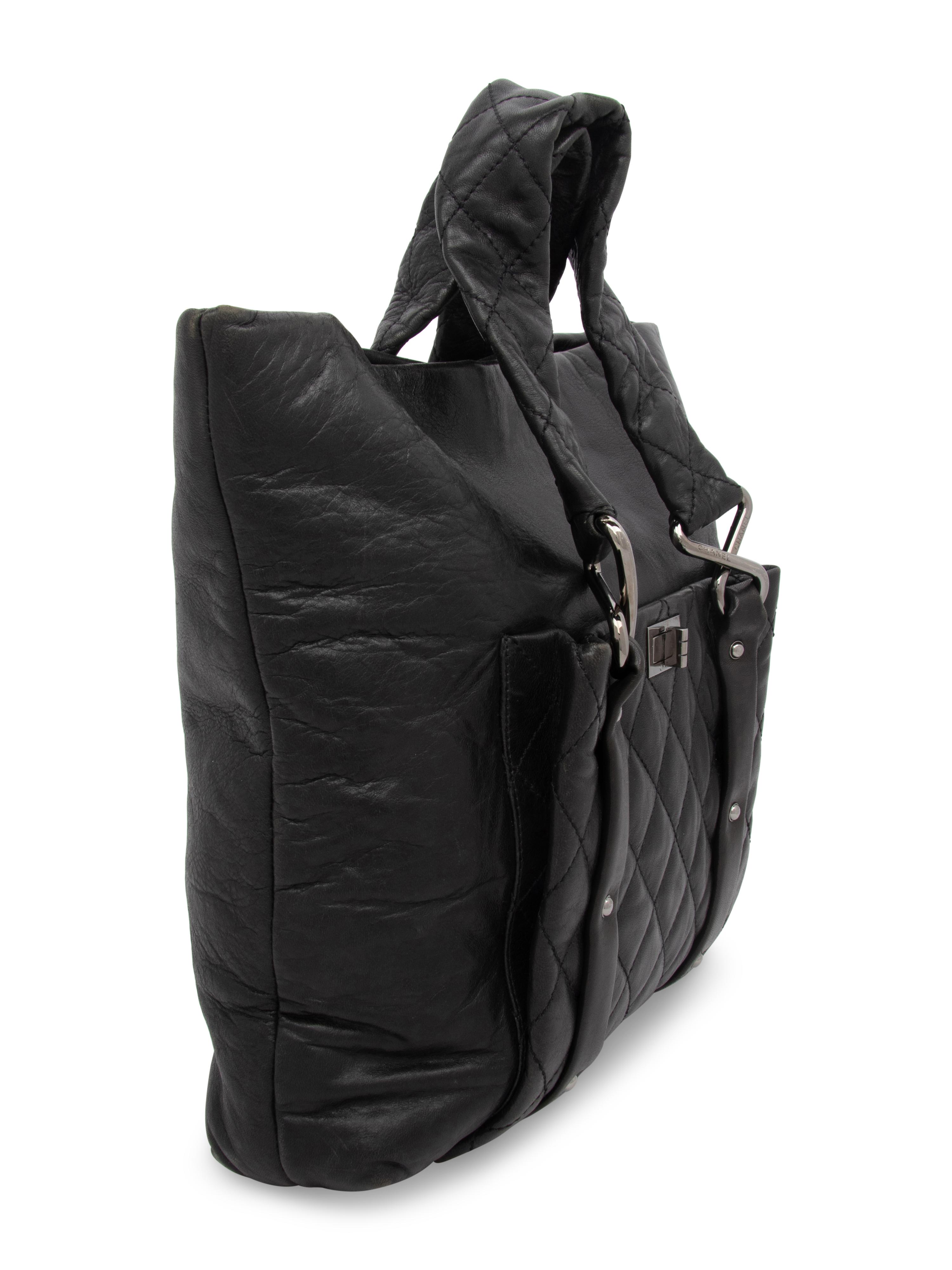 Chanel, Black Leather Tote