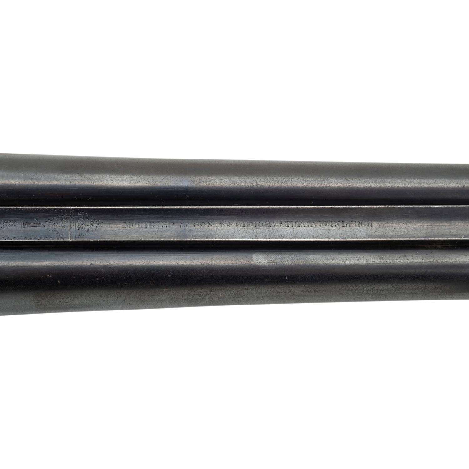 **Finely Engraved Mortimer & Son Side by Side 12 Bore Shotgun with Anson & Deeley Boxlock