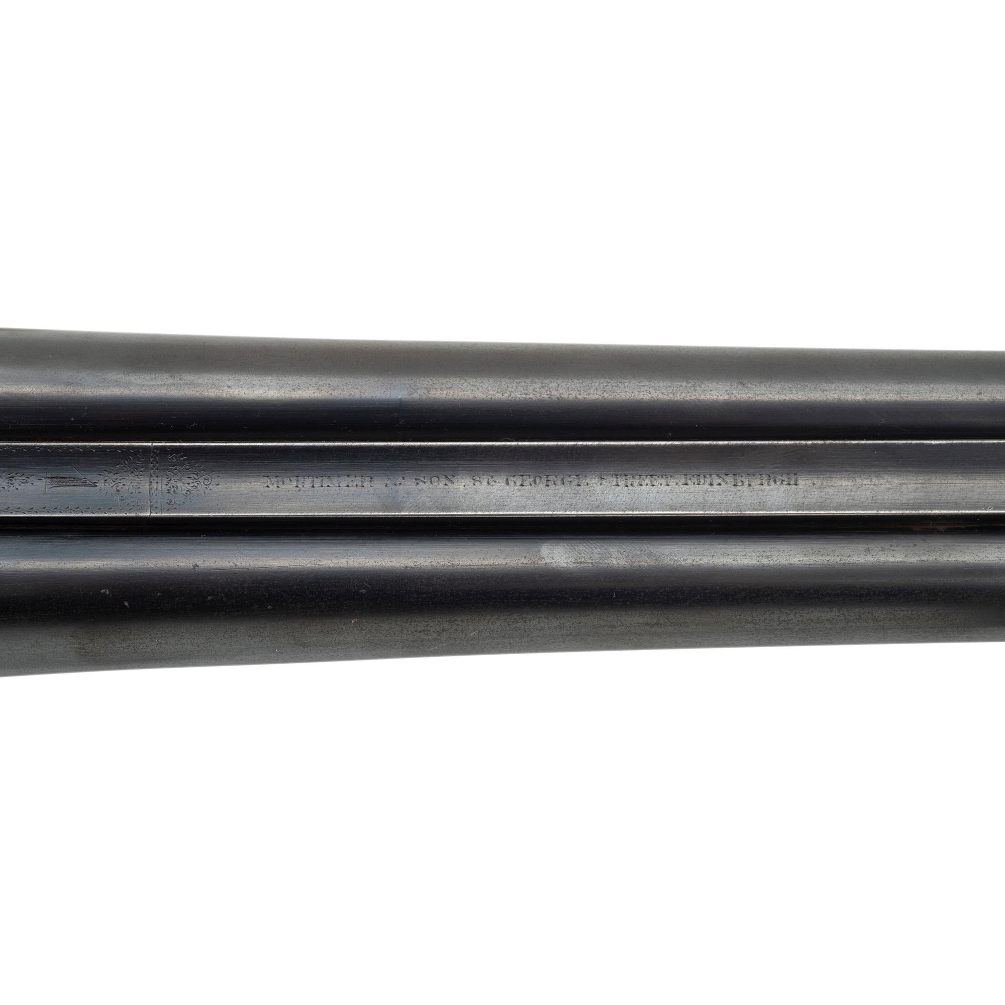 **Finely Engraved Mortimer & Son Side by Side 12 Bore Shotgun with Anson & Deeley Boxlock