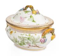 A Royal Copenhagen Flora Danica Porcelain Covered Tureen