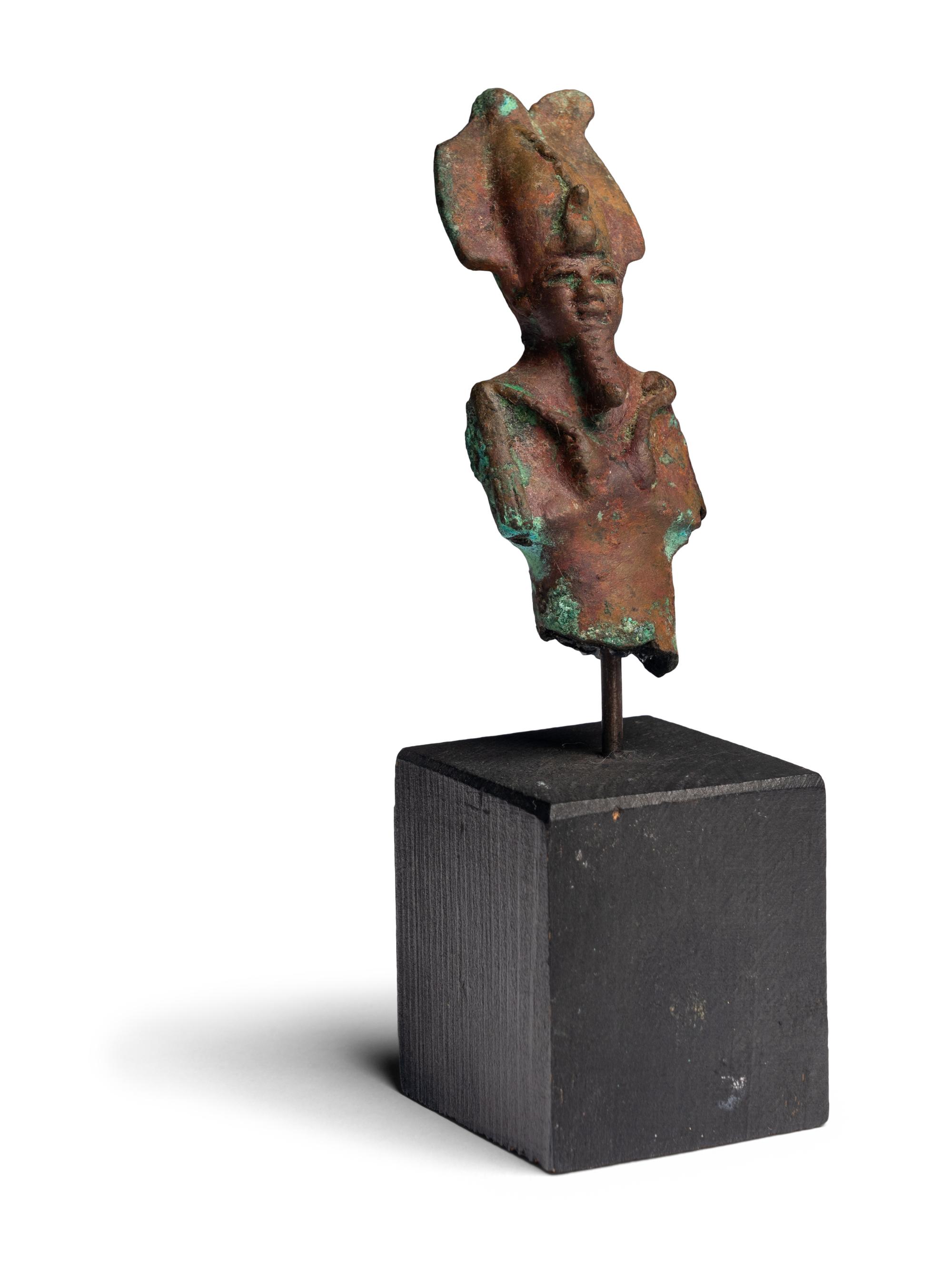 Six Egyptian Bronze Osiris Figures