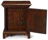 Walnut spice cabinet probably pennsylvania, 18th/19th century