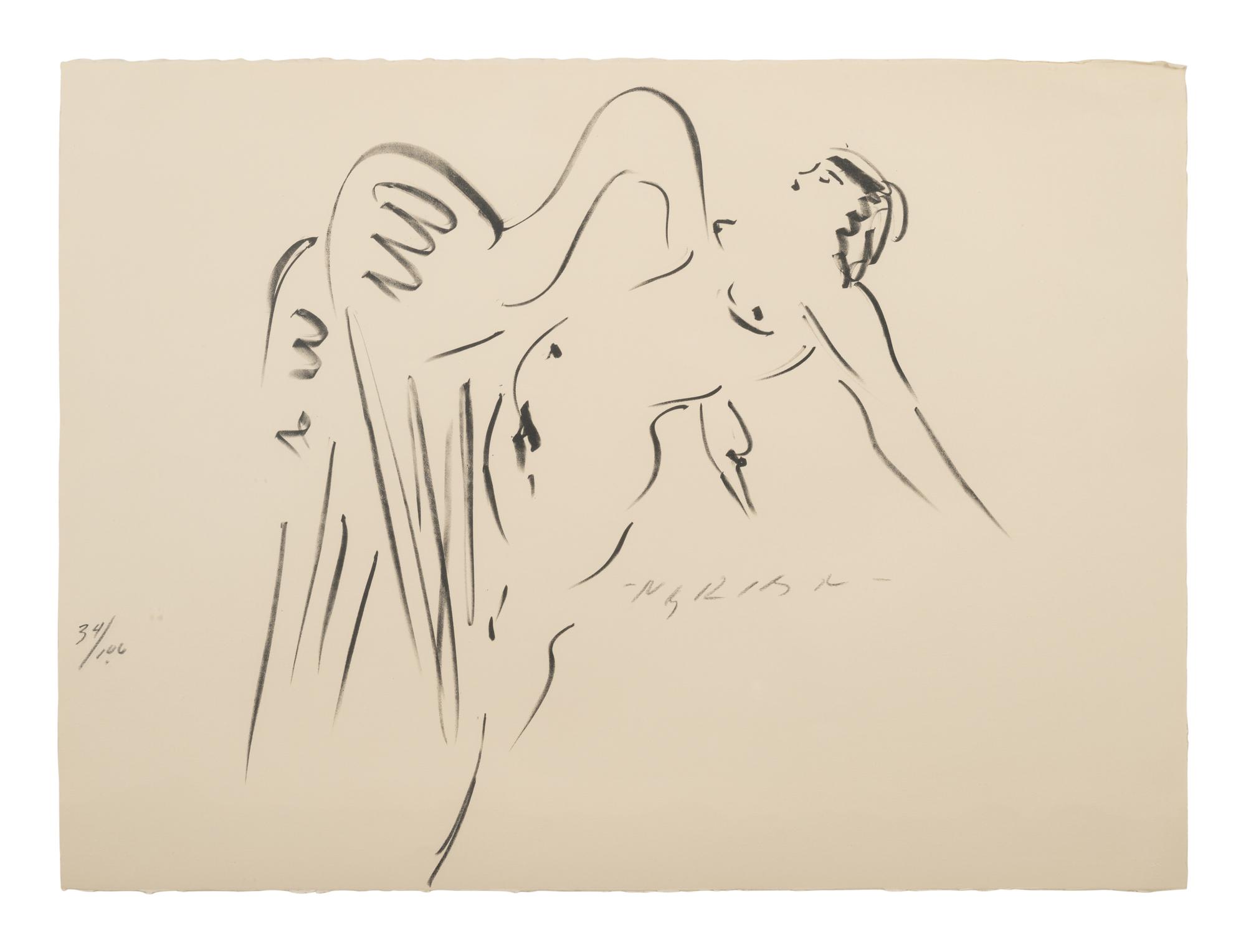 Leda and the Swan (a pair of prints)