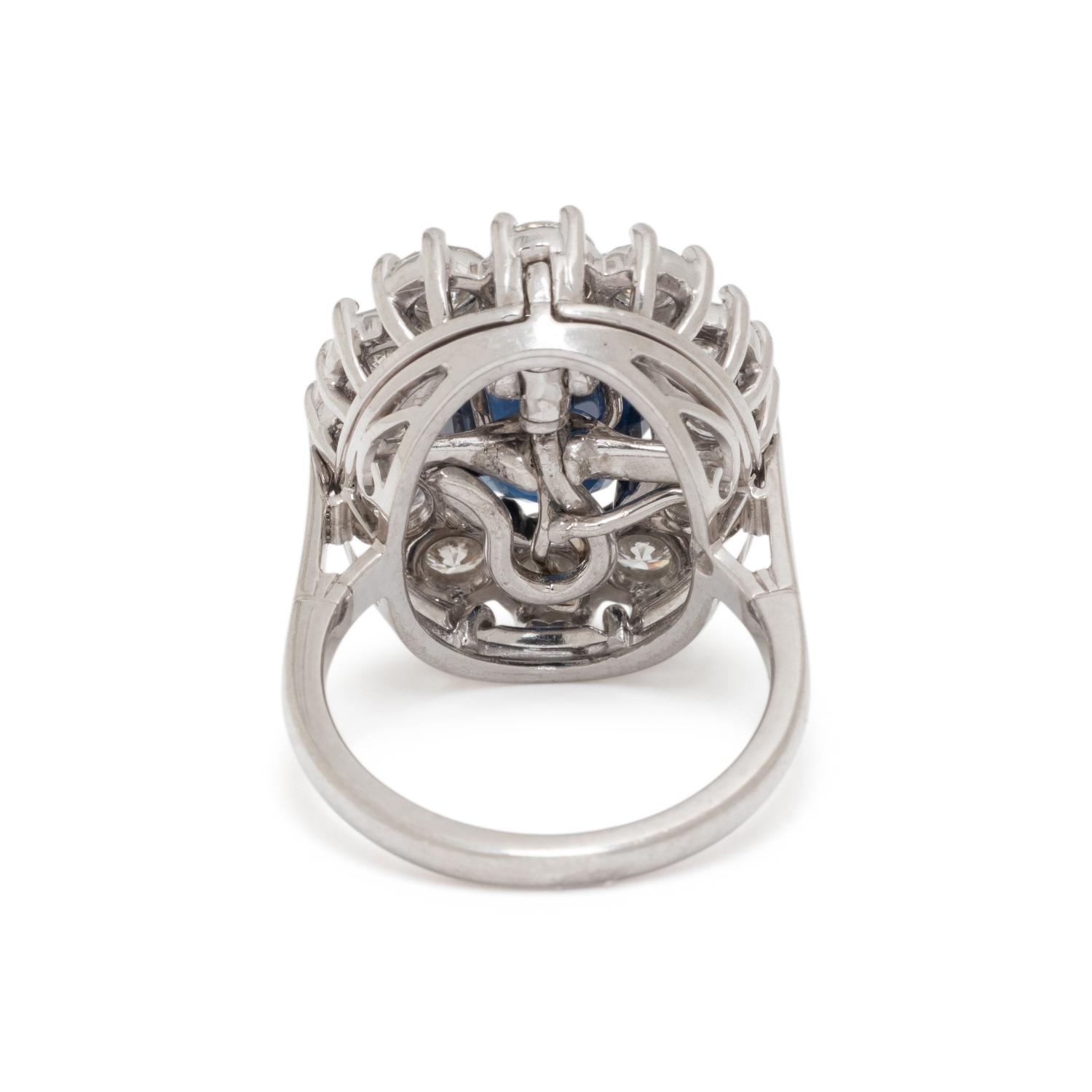 SAPPHIRE AND DIAMOND CONVERTIBLE RING PENDANT