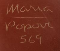 Redware Plate, with Repeating Feathers, May 1969
