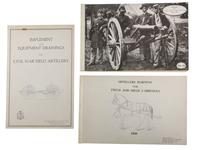 [CIVIL WAR - ORDNANCE]. A group of reprints of Civil War ordnance manuals and diagrams, comprising: