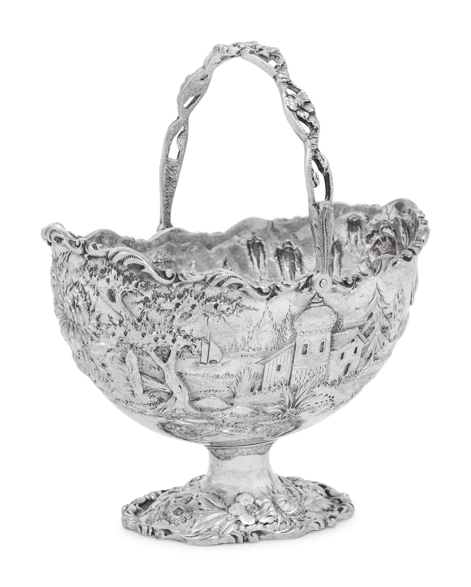An S. Kirk & Son ' Castle' Pattern Sugar Bowl