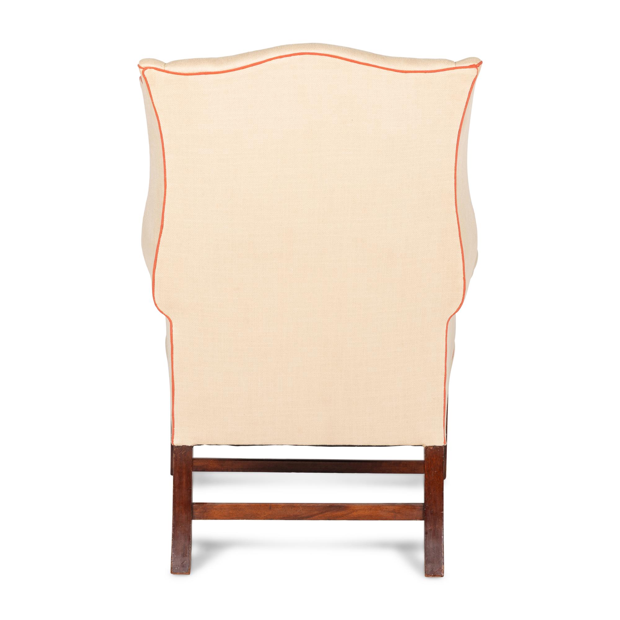A Georgian Style Wingback Chair