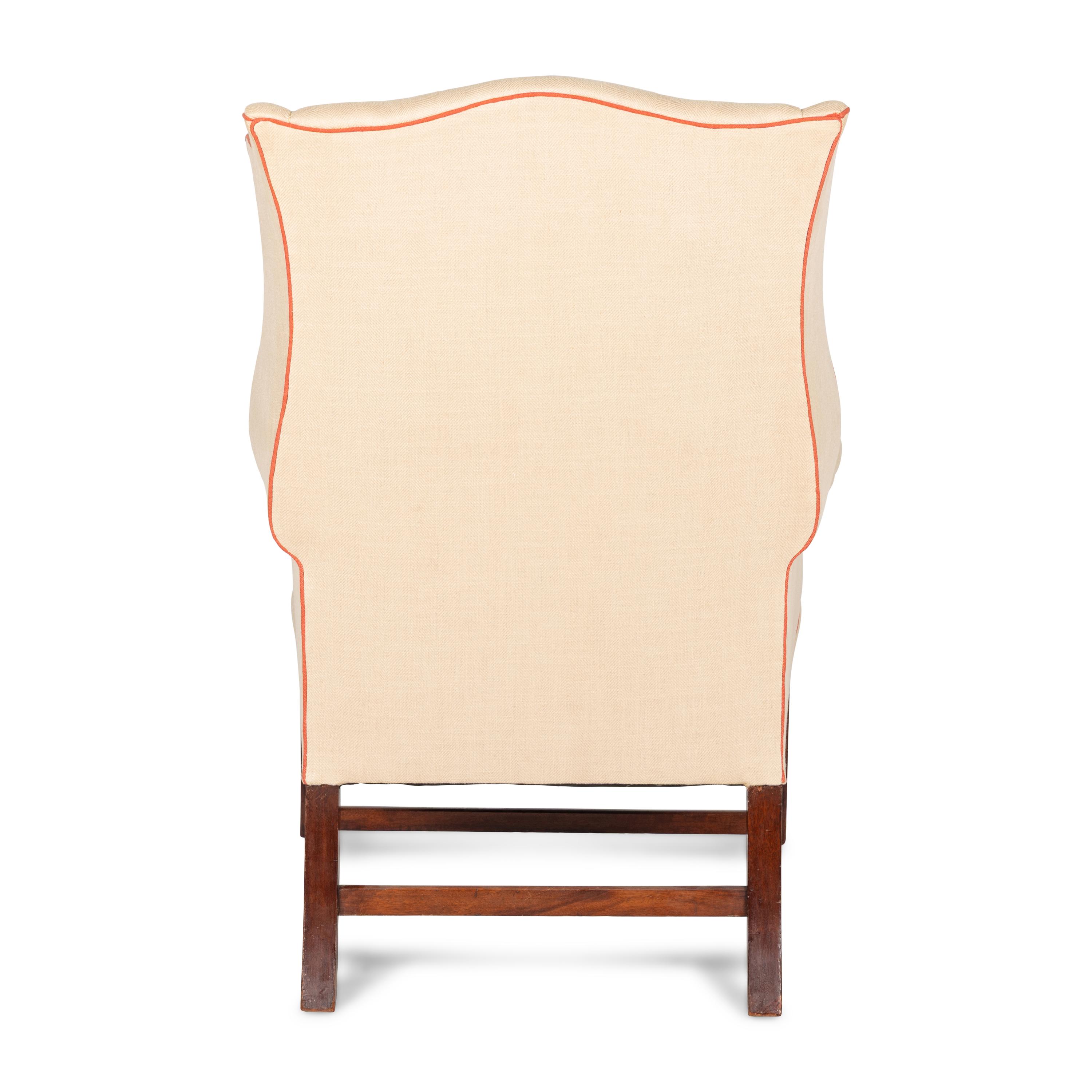 A Georgian Style Wingback Chair