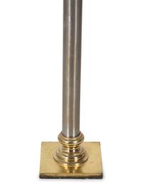 A Steel and Brass Floor Lamp — 20TH CENTURY