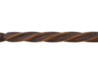 Western Great Lakes Polychrome Wood Staff, with Puzzle Stem