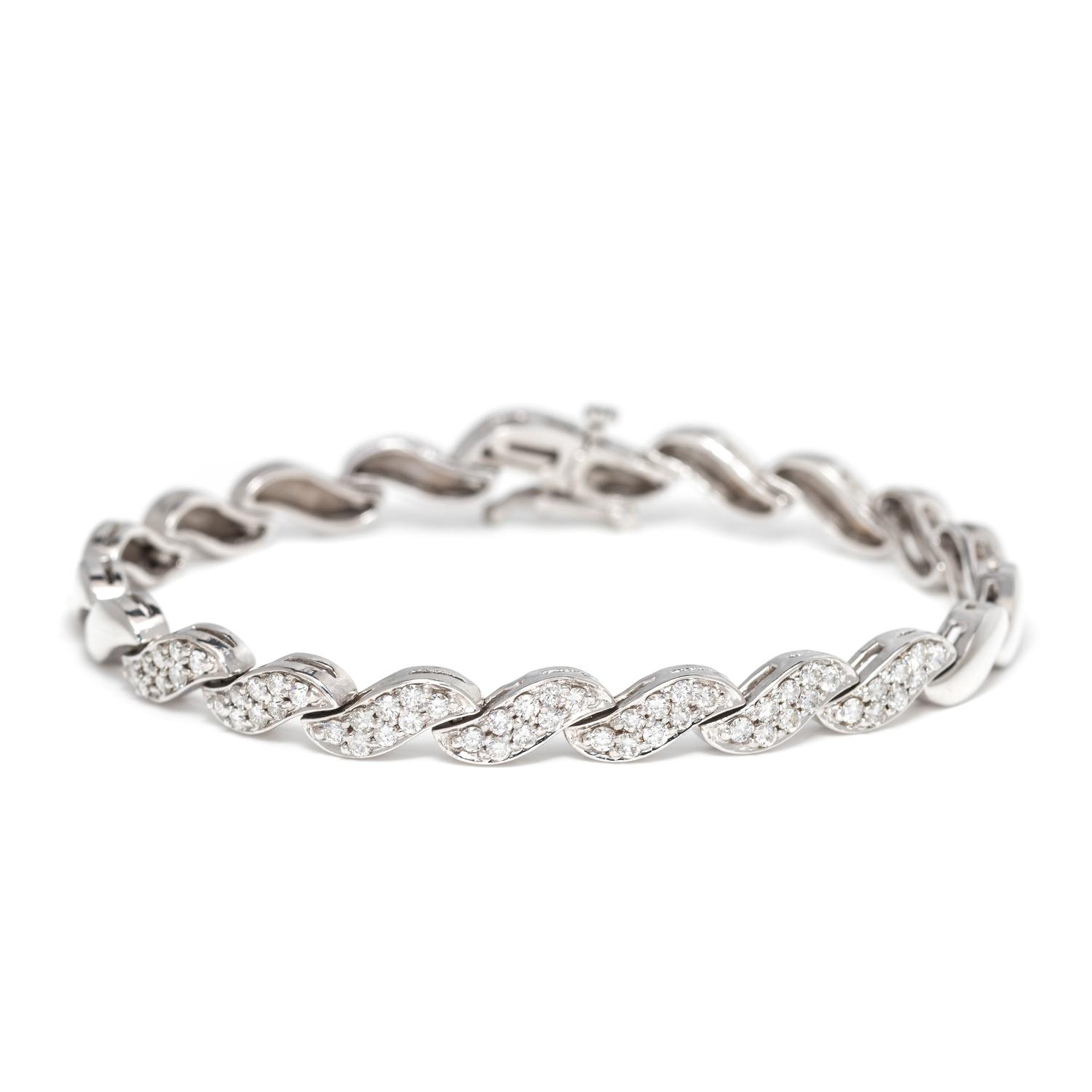 WHITE GOLD AND DIAMOND BRACELET