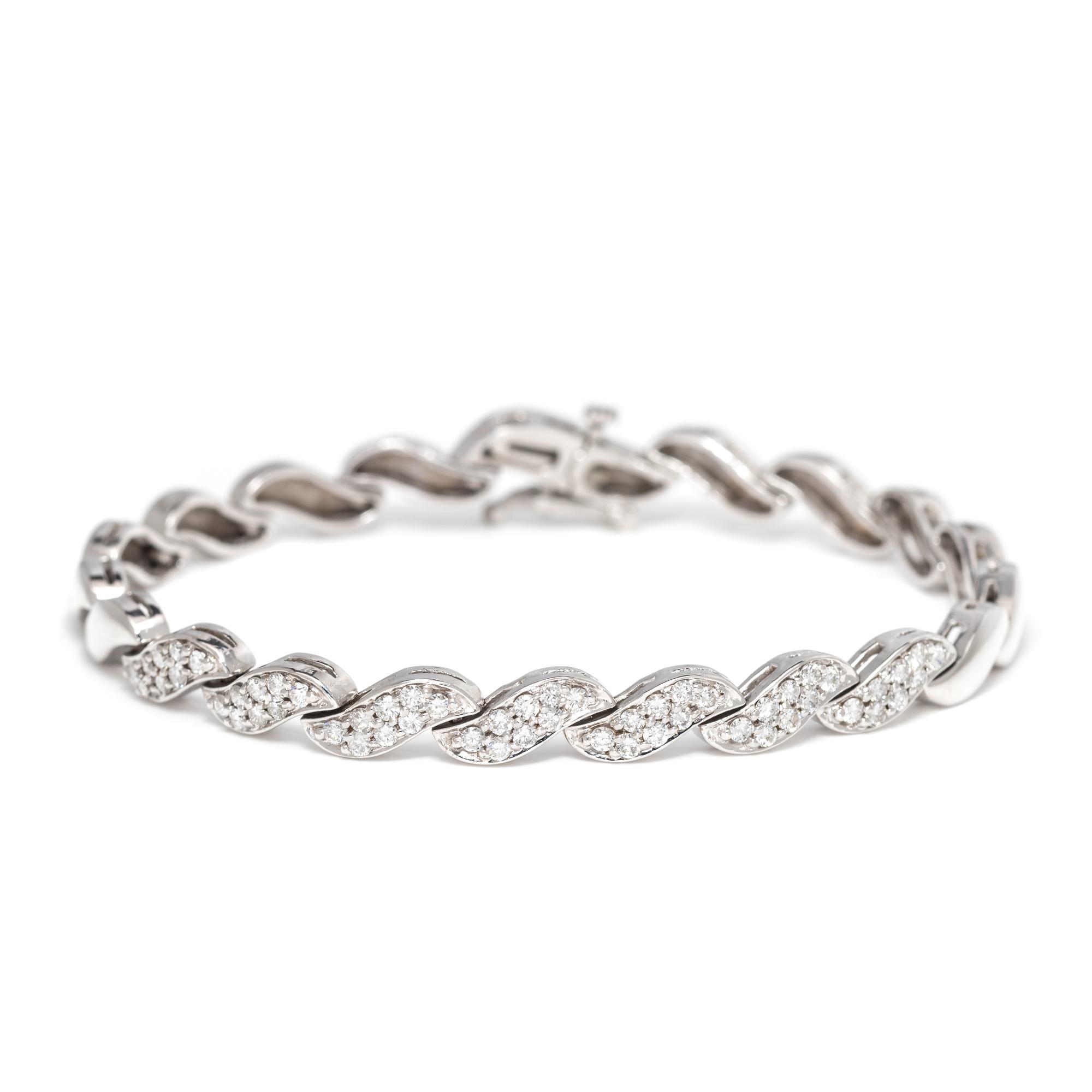 WHITE GOLD AND DIAMOND BRACELET