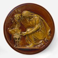 A Wedgwood Rockingham "Sacrifice to Concordia" Plaque UK, 1860s