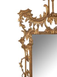 A Chinese Chippendale Giltwood Mirror