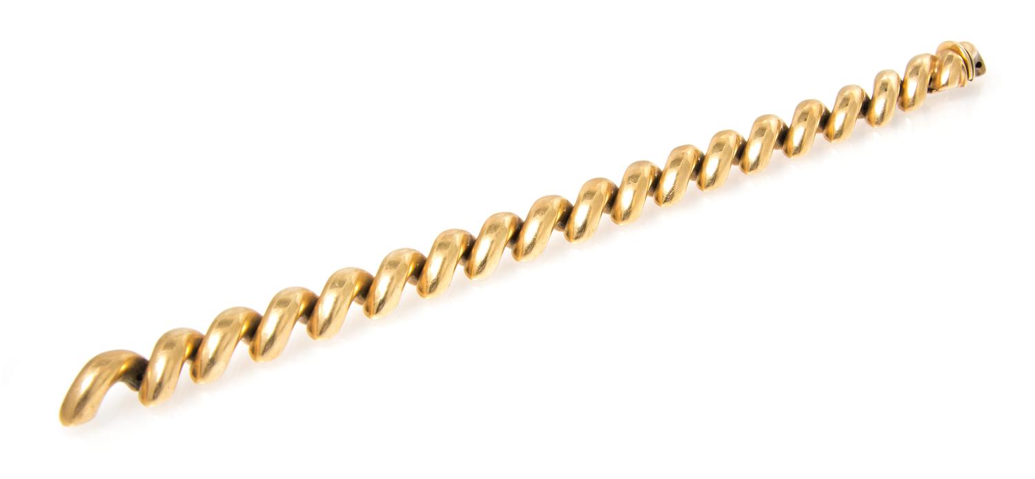 A 14 Karat San Marco Link Bracelet, 22.20 dwts