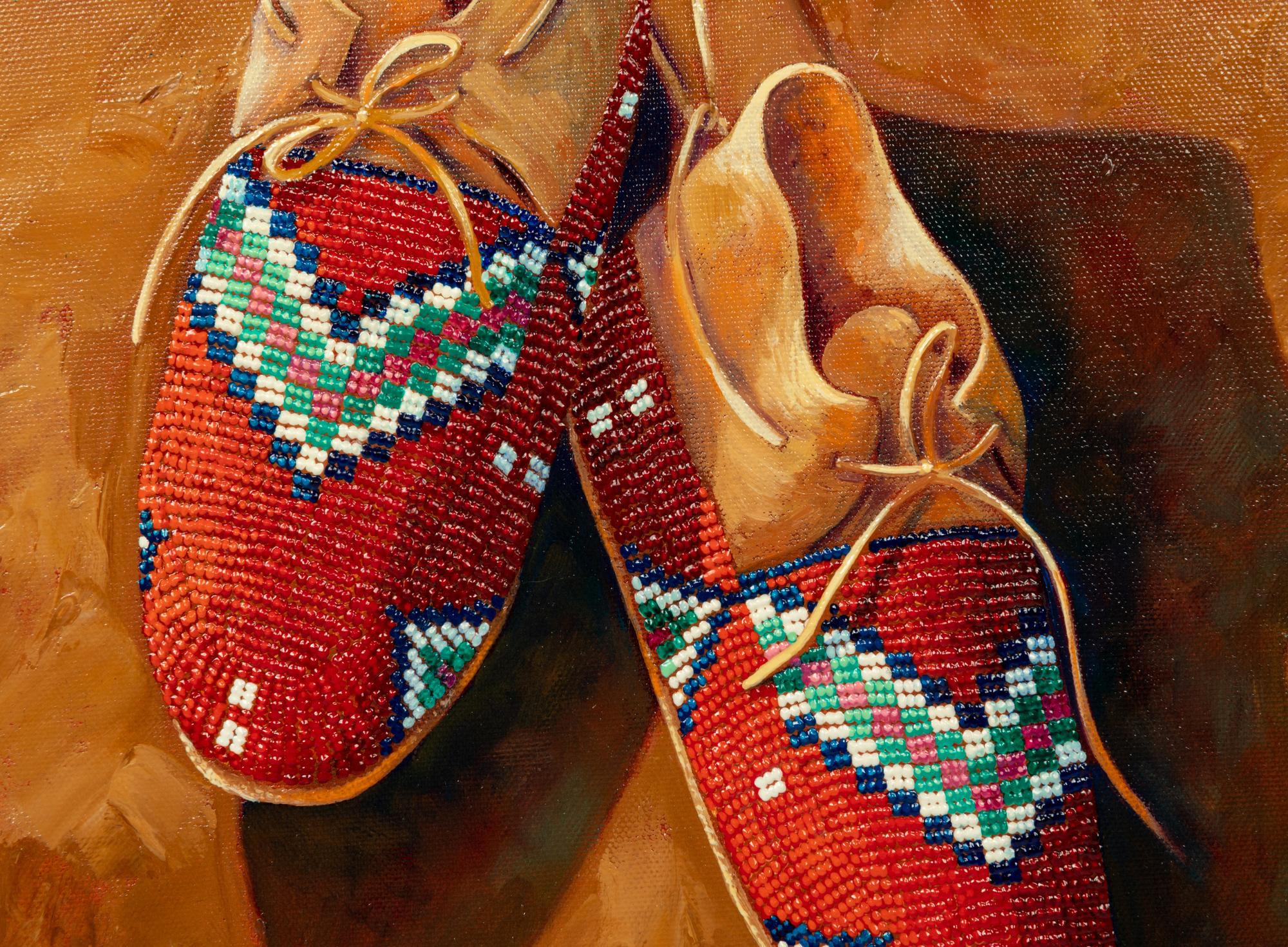 Two Works: Cheyenne Booties and Sioux Child's Moccassins