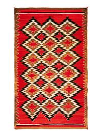 Navajo Red Mesa Outline Weaving / Rug