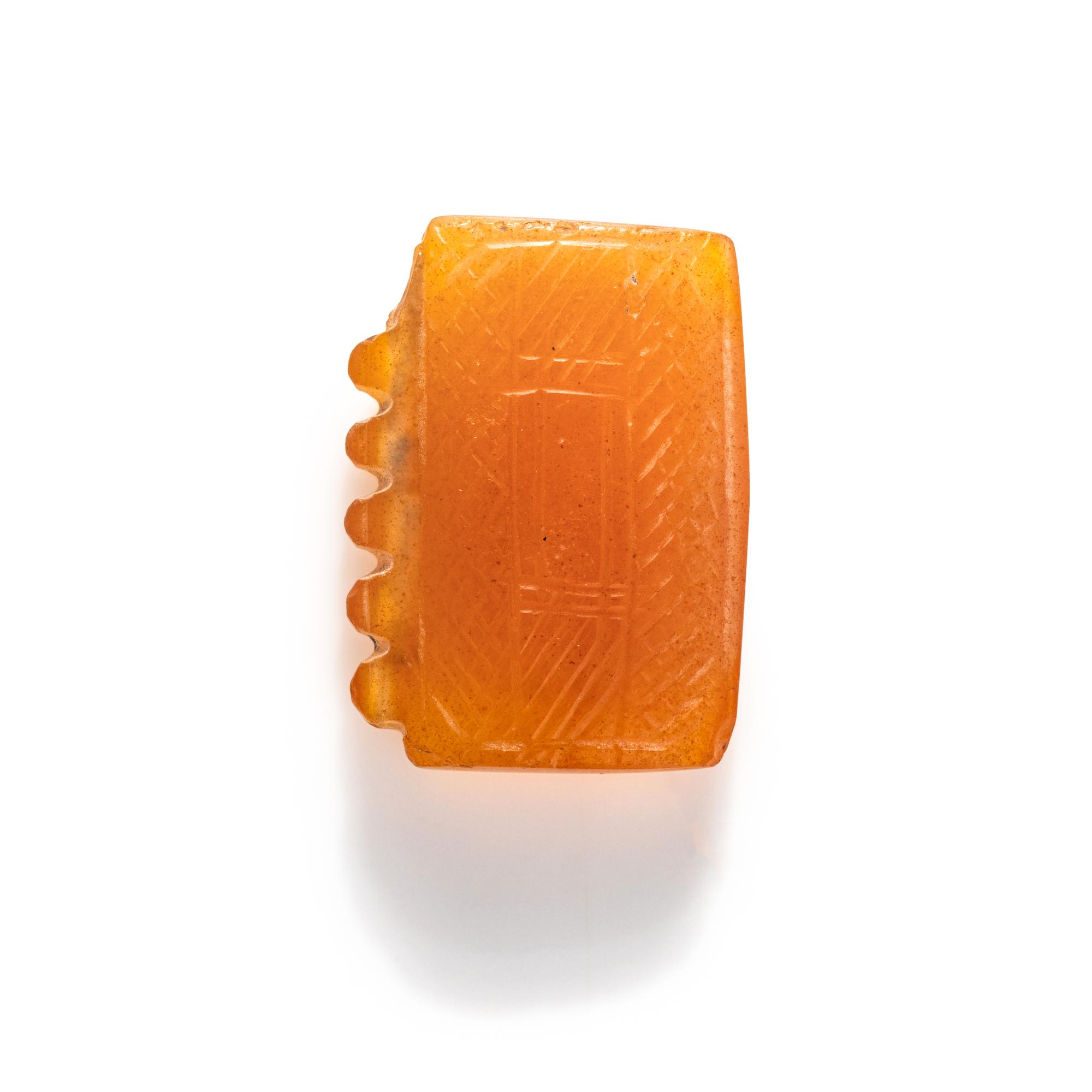 A Near Eastern Carnelian Square Amulet