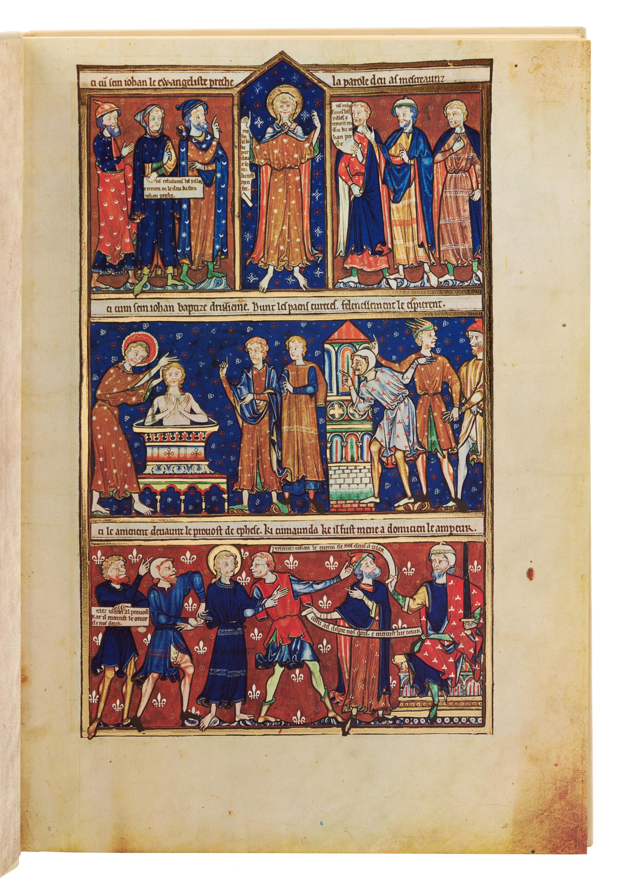 [ILLUMINATED MANUSCRIPT -- FACSIMILE]. The Trinity College Apocalypse. London: Eugrammia Press, 1967.