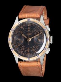TISSOT, STAINLESS STEEL AND YELLOW GOLD CHRONOGRAPH WATCH
