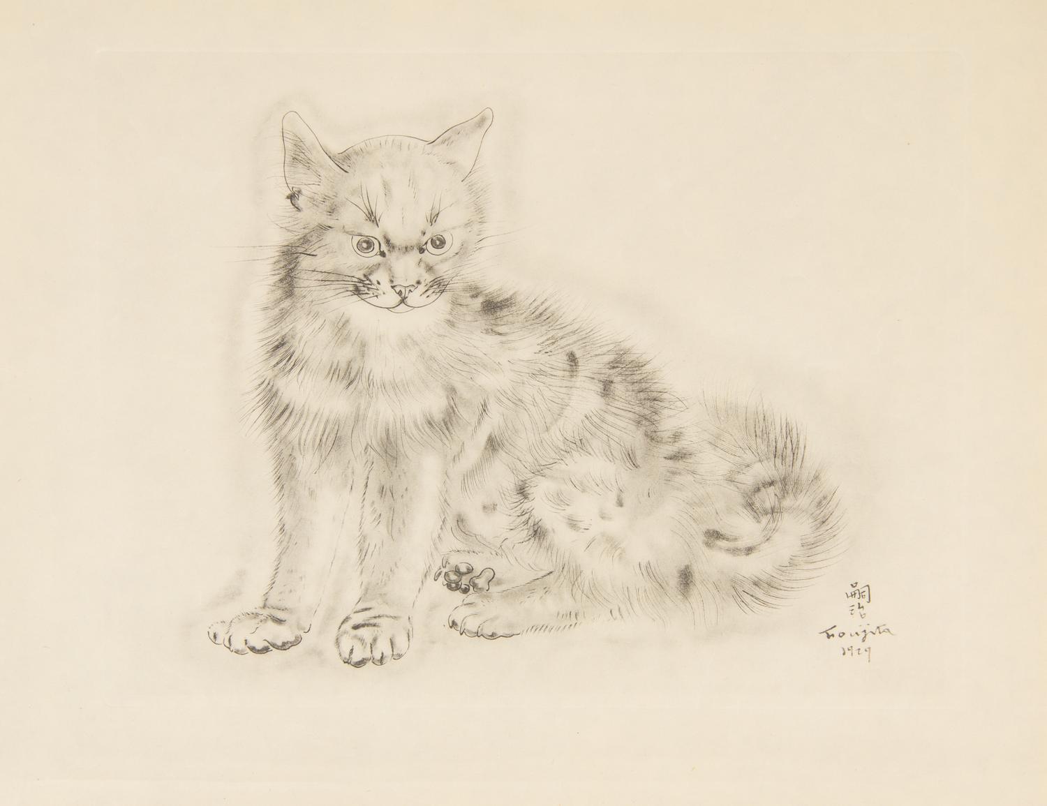 FOUJITA, TSUGOUHARA. 20 etchings from A Book of Cats. New York, 1930. One signed in pencil.