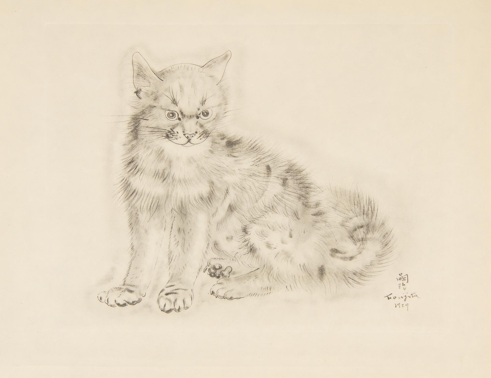 FOUJITA, TSUGOUHARA. 20 etchings from A Book of Cats. New York, 1930. One signed in pencil.