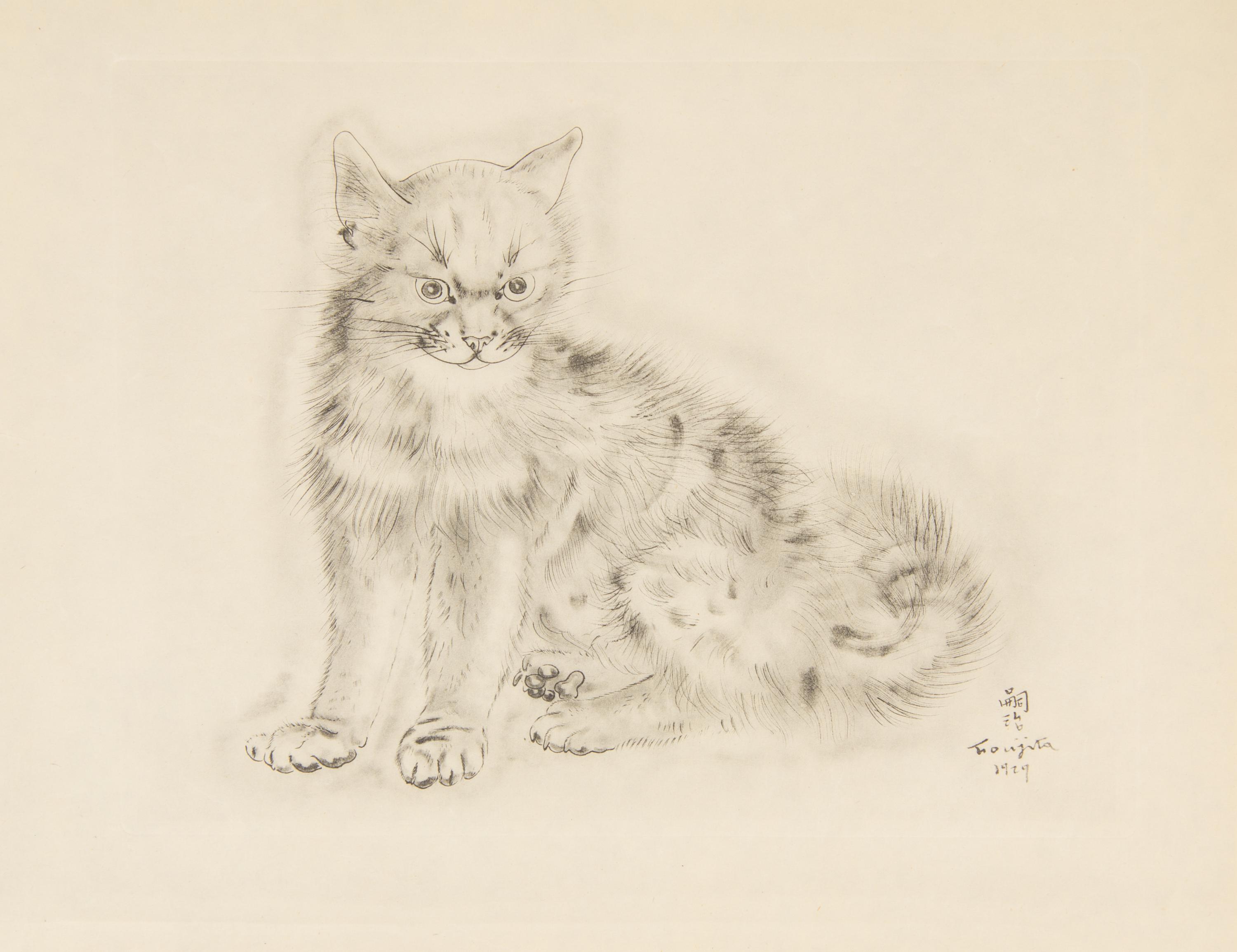 FOUJITA, TSUGOUHARA. 20 etchings from A Book of Cats. New York, 1930. One signed in pencil.