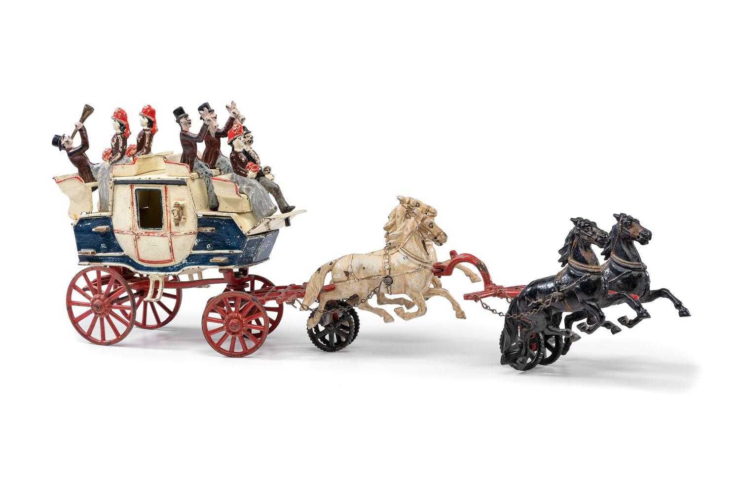 A Carpenter 'Tally Ho' Cast Iron Carriage Toy