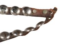 Plains Child's German Silver Concha Belt and Drop
