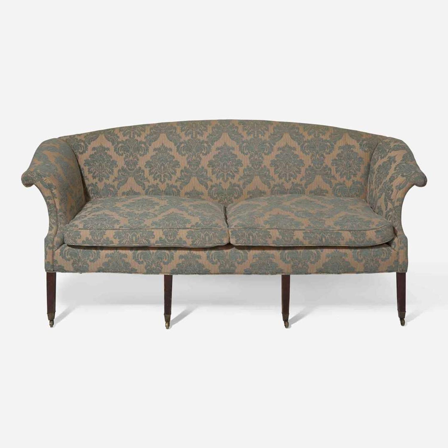 A George III mahogany sofa late 18th century
